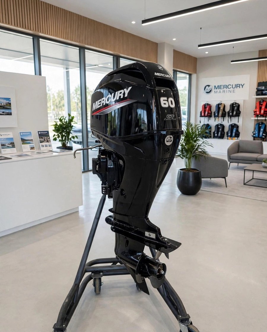 2021 Mercury 60HP FourStroke Command Thrust outboard motor, actual photos