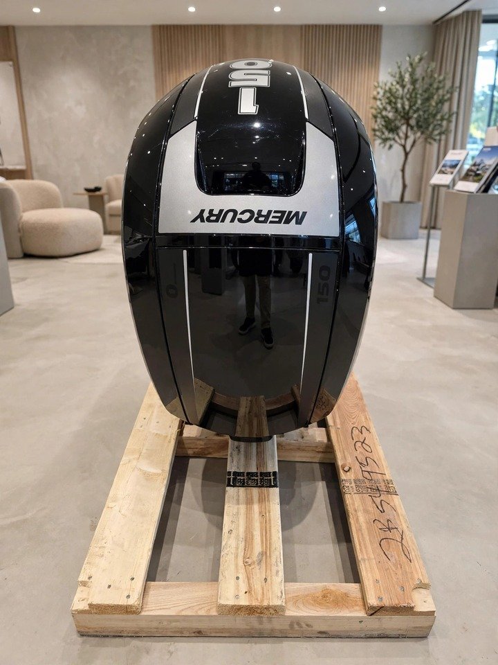 New Mercury 150HP 3.0L FourStroke outboard motor, actual photos