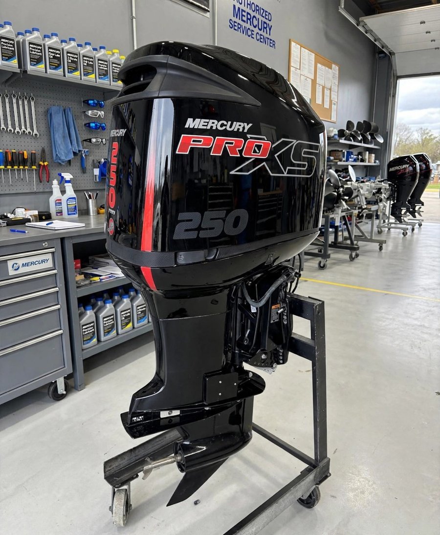 2012 Mercury Optimax 250 Pro XS outboard motor, actual photos