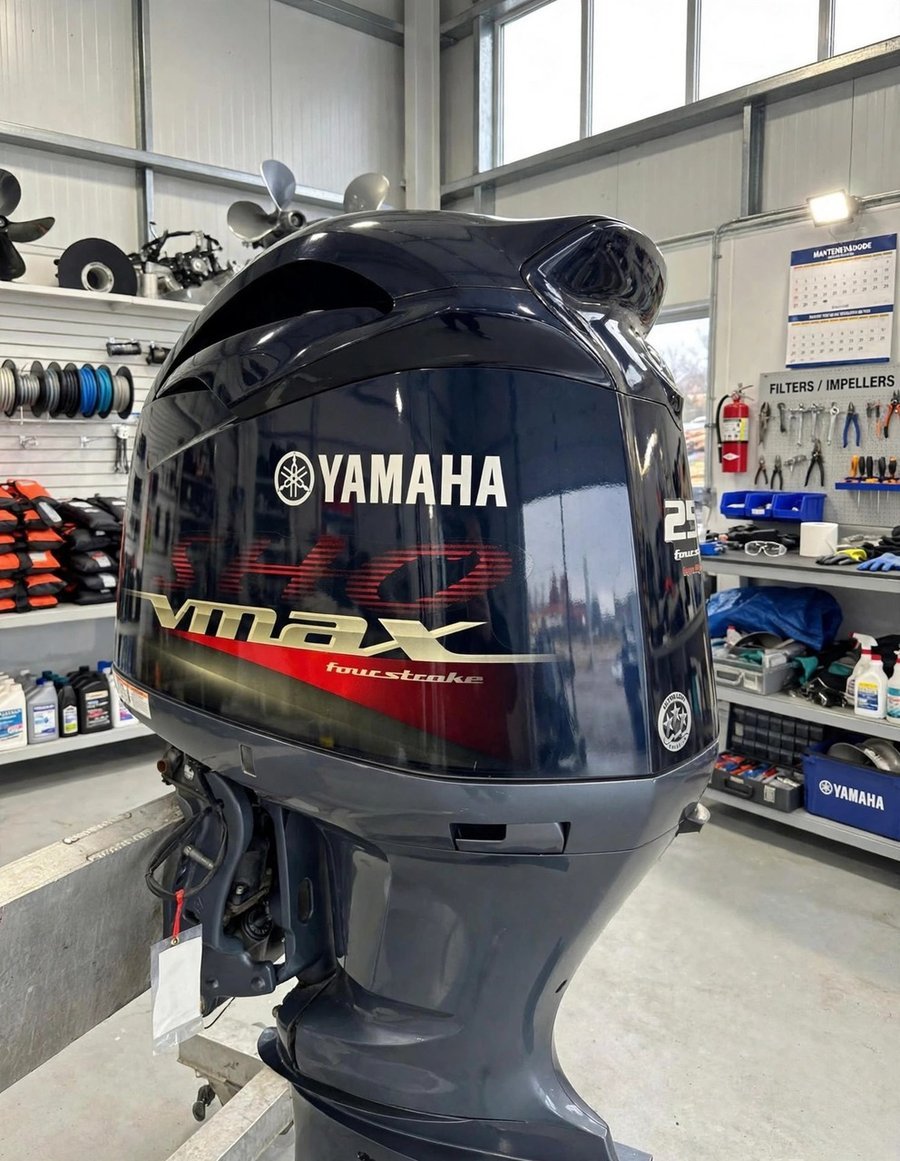 2013 Yamaha VF250LA VMAX SHO 250HP outboard motor, actual photos
