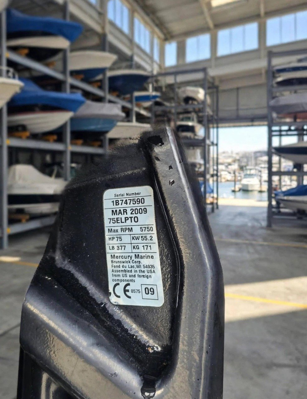 2009 Mercury 75HP Optimax DFI outboard motor, actual photos — view 3