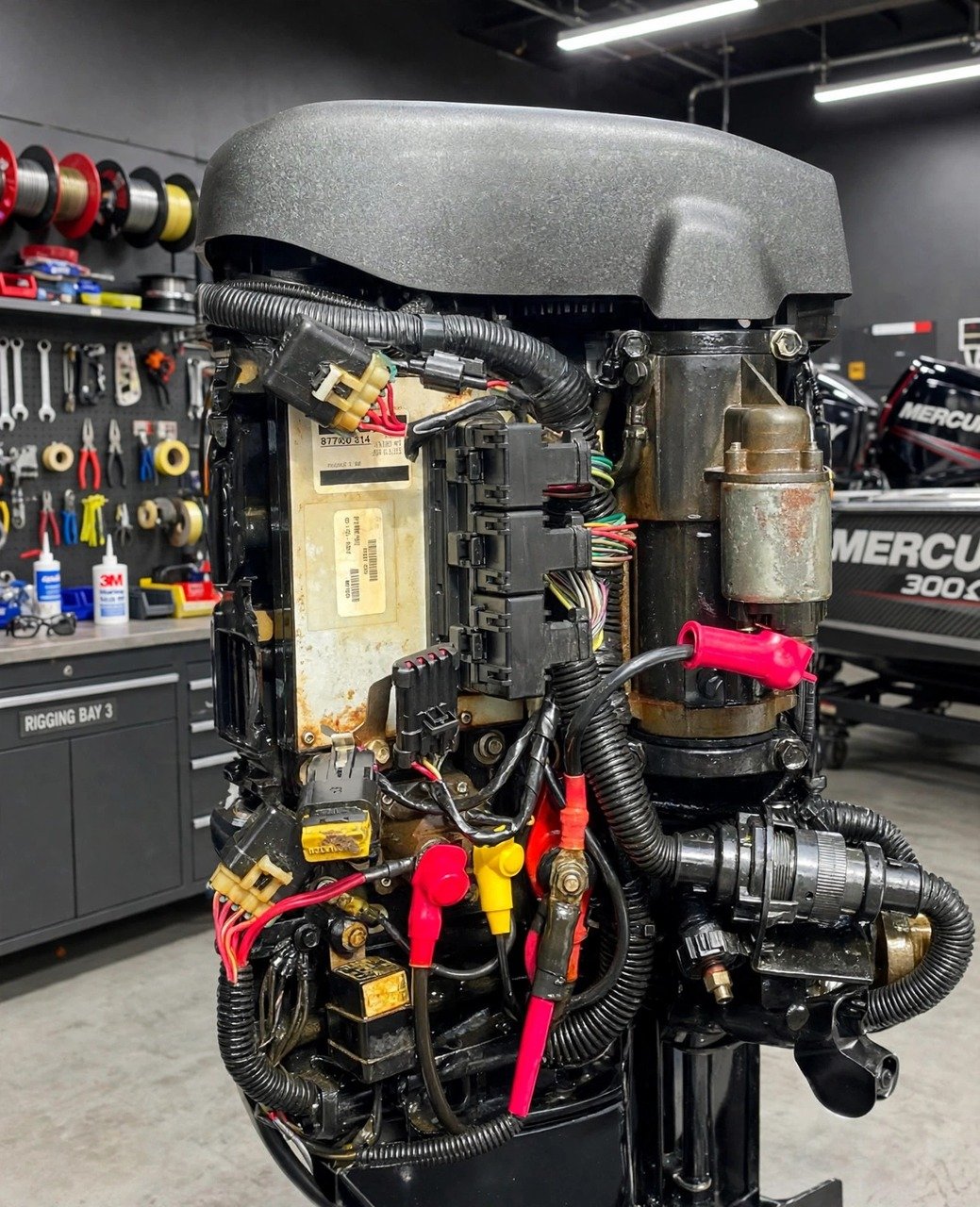 Mercury Racing 300XS outboard motor, actual photos — view 4