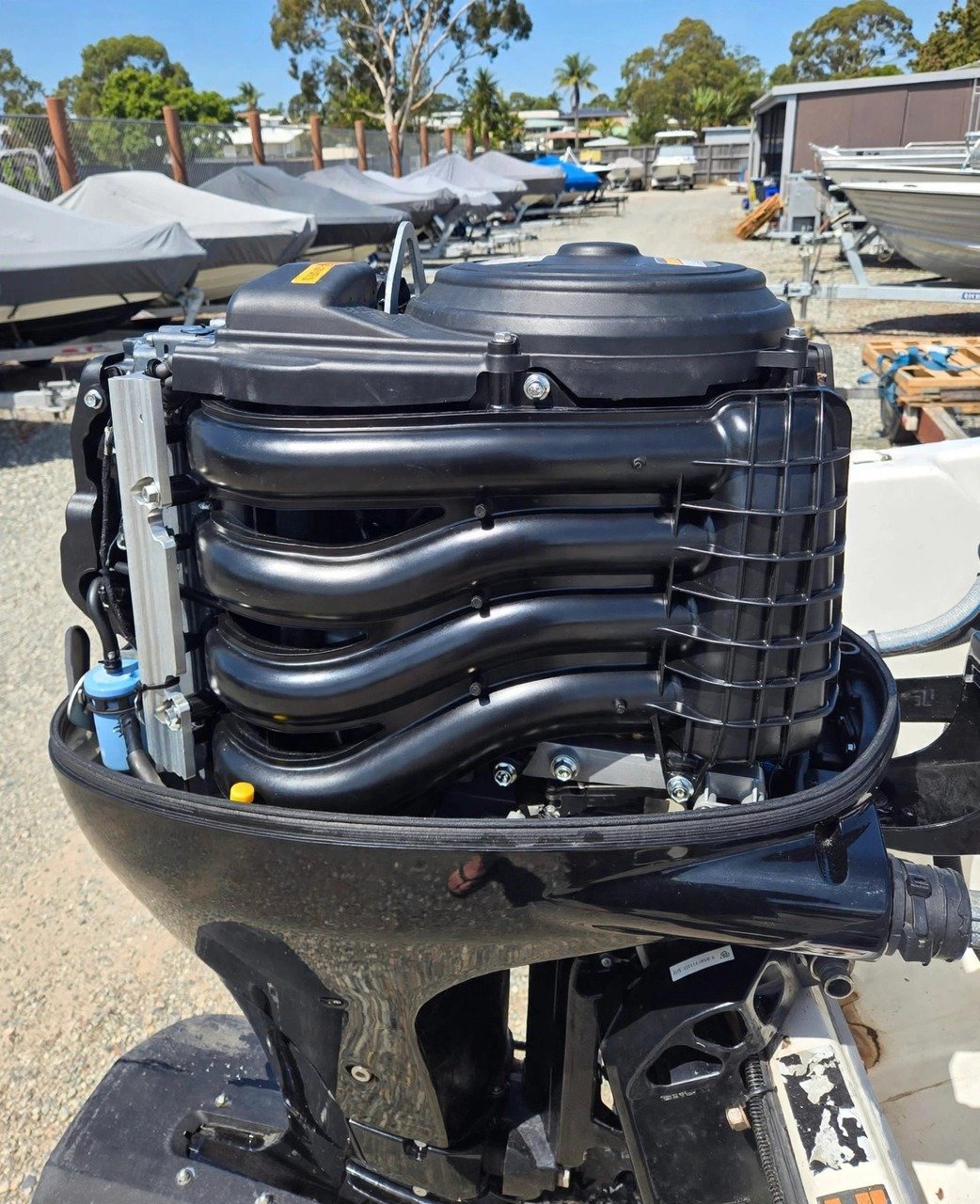 2017 Suzuki DF90A 90HP four-stroke tiller outboard motor, actual photos — view 2