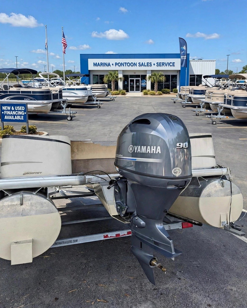 2023 Yamaha F90LB 90HP four-stroke outboard motor, actual photos