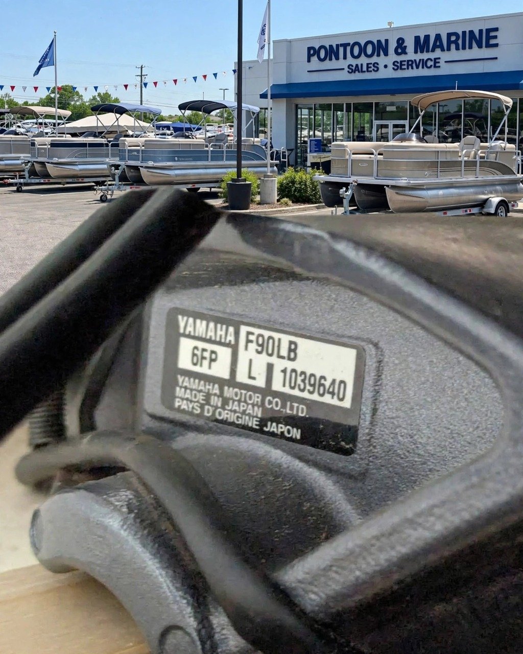 2023 Yamaha F90LB 90HP four-stroke outboard motor, actual photos — view 2