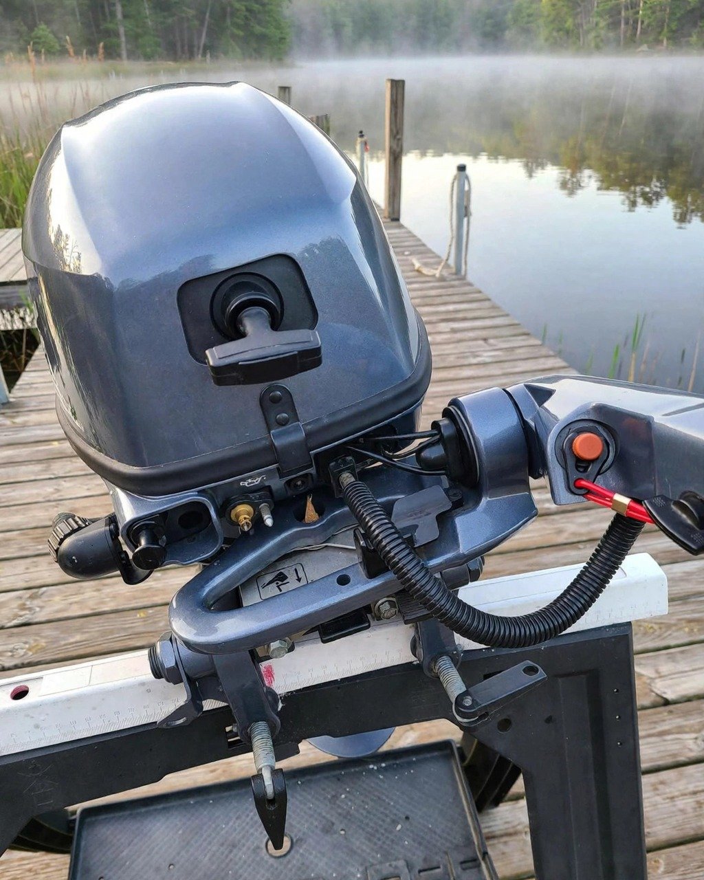 2022 Yamaha 9.9HP four-stroke outboard motor, actual photos — view 3