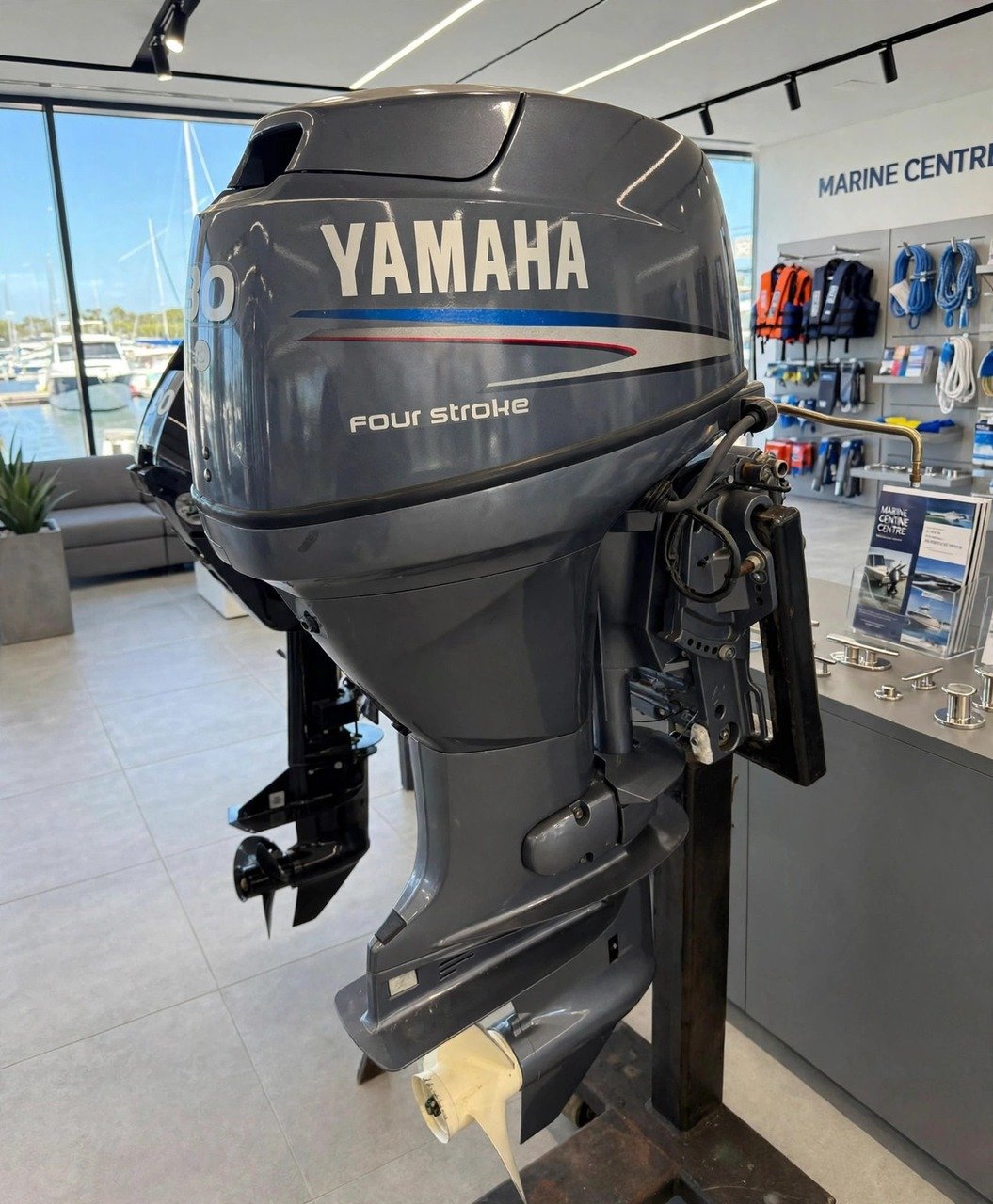 2008 Yamaha F30AET 30HP four-stroke outboard motor, actual photos